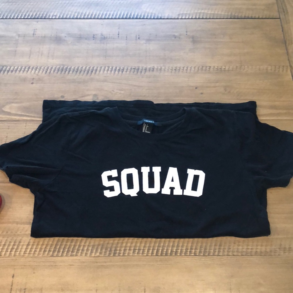 “Squad “ tee F21 $3 w bundle